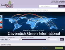 Tablet Screenshot of cavendishgreen.com
